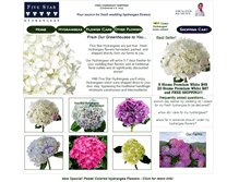 Tablet Screenshot of hydrangeasflowers.com